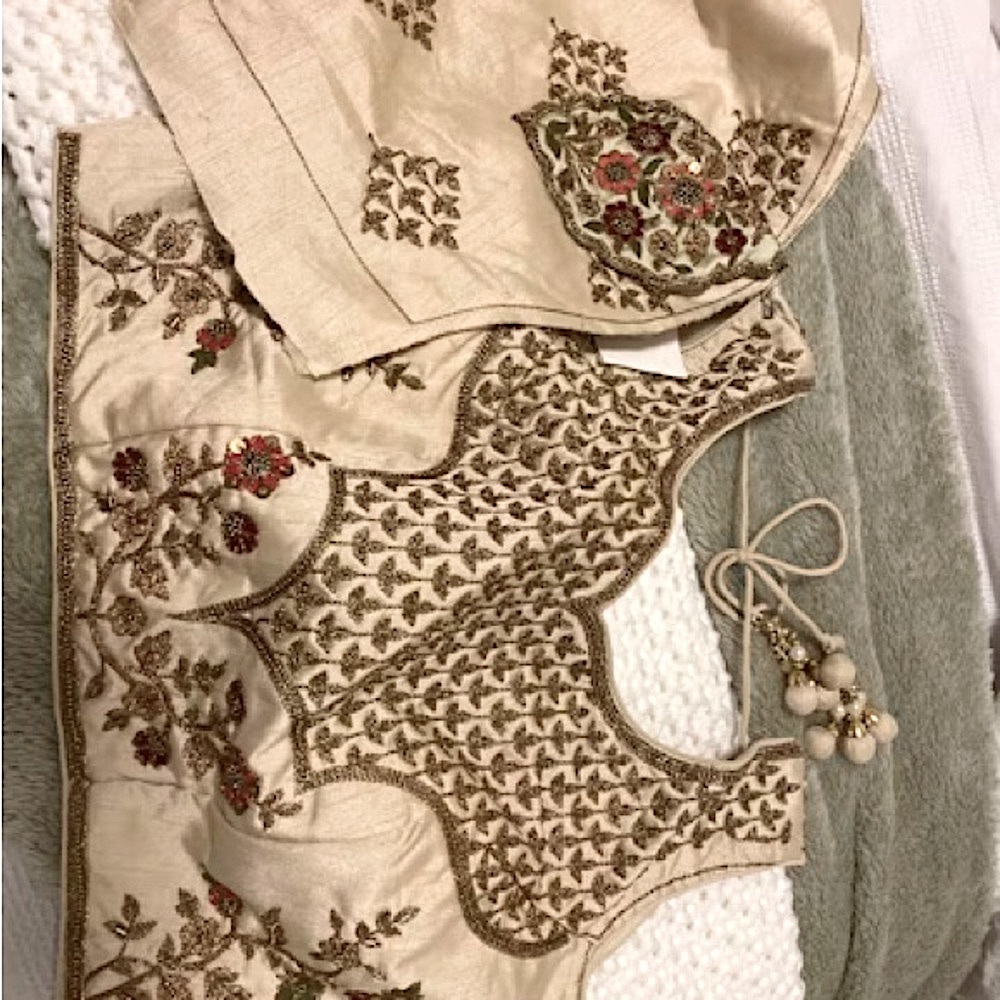 Embroidered Wedding Lehenga with Floral Accents